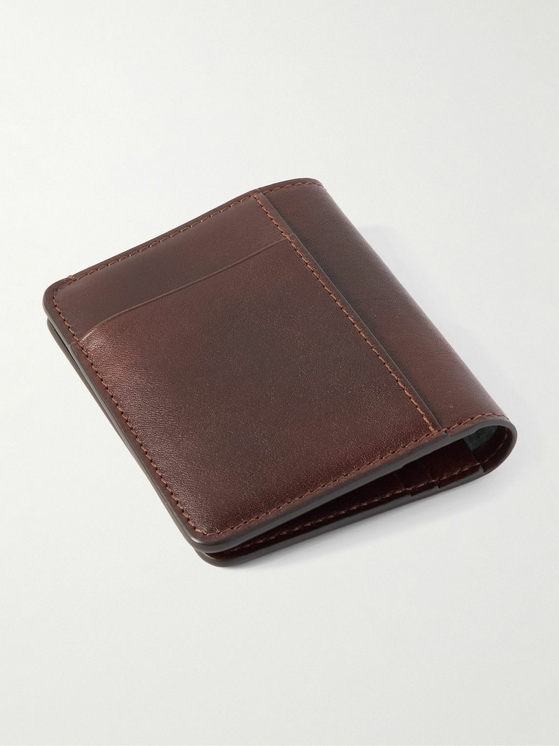 Brunello Cucinelli - Logo-Debossed Leather Bifold Cardholder
