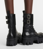 Balenciaga Bulldozer 25 leather platform combat boots