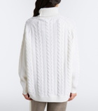 Fusalp Elwena cable-knit wool and cashmere sweater