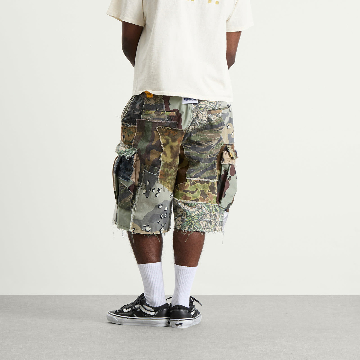 Gallery Dept Men's . Retouche Camo Patchwork Kenzie Shorts in Mixed Camo