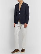 Zegna - Unstructured Cotton-Blend Tela Vela Blazer - Blue