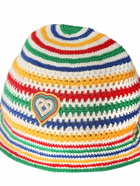CASABLANCA - Striped Scuba Cotton Crochet Hat