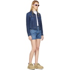 Acne Studios Bla Konst Blue Denim Cliff Jacket