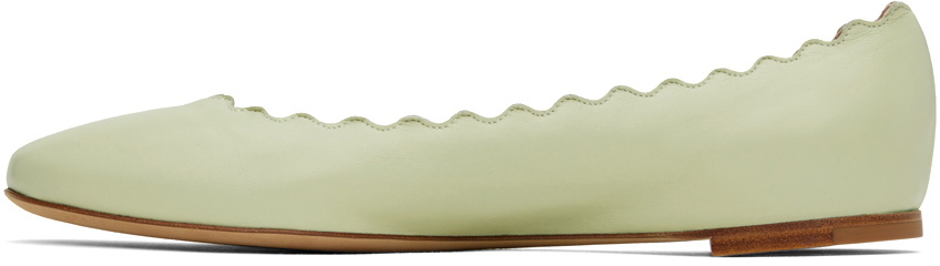 Chloé Green Lauren Ballerina Flats