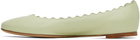 Chloé Green Lauren Ballerina Flats