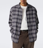 A.Presse Checked cotton and silk shirt