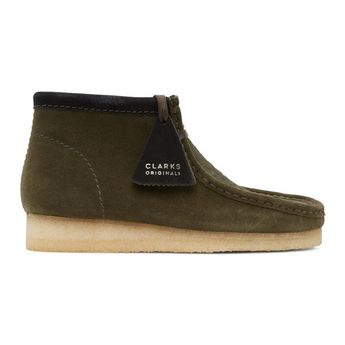 Photo: Clarks Originals Khaki Pony Hair Wallabee Boots