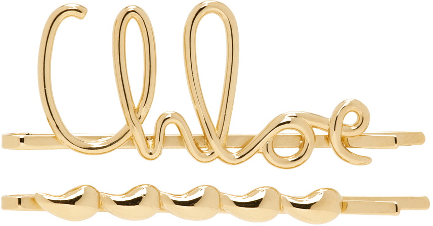Chloé The Iconic Hair Clips, Yellow 25269430_55502345_600.jpg main image 2