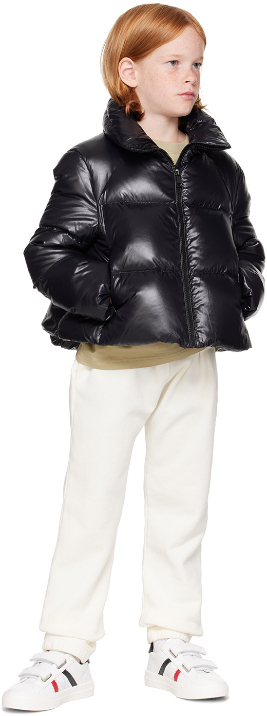 Moncler Enfant Kids Black Breteuil Short Down Jacket Moncler