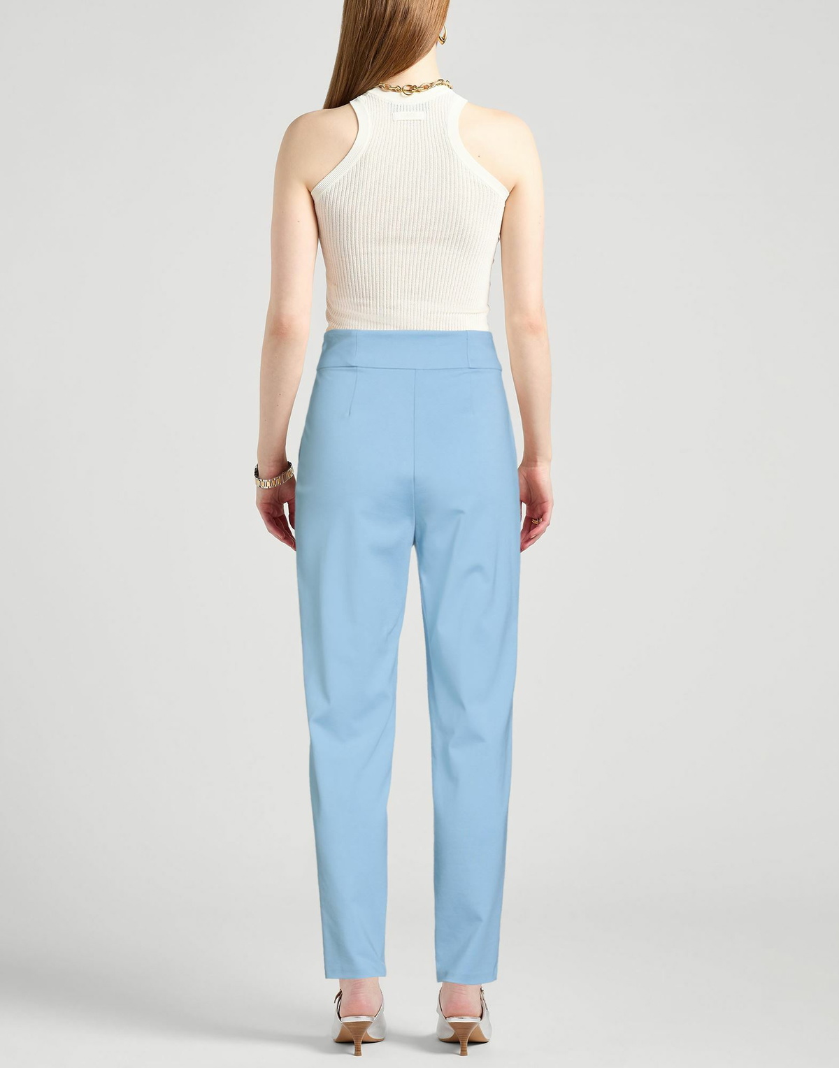Manila Grace Womens Pants Sky in Blue