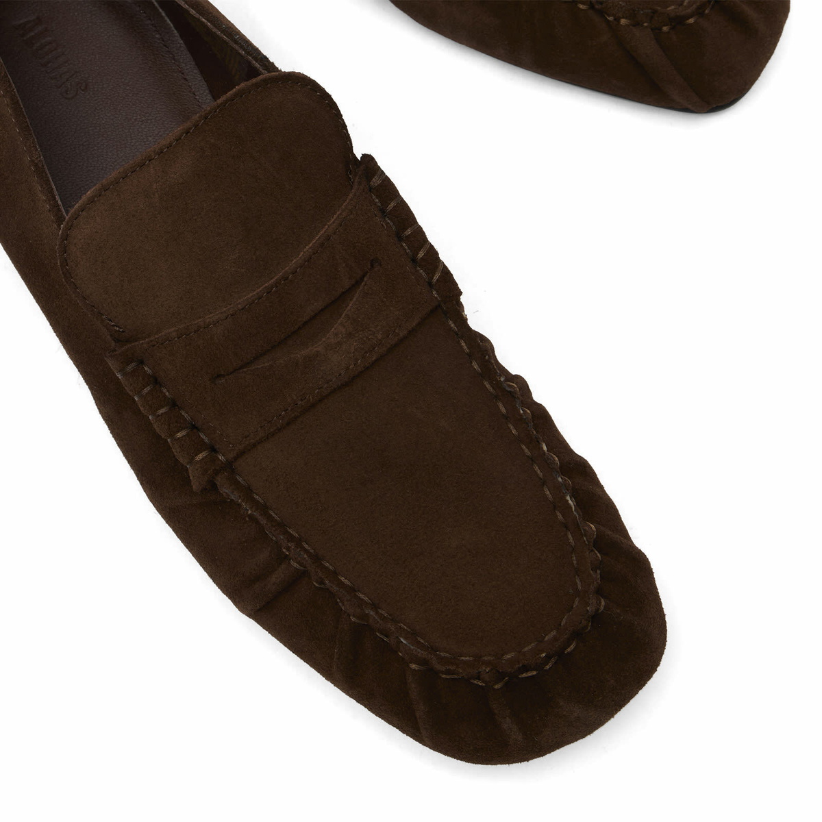 ALOHAS Women's Aven Leather Loafers in Suede Brown