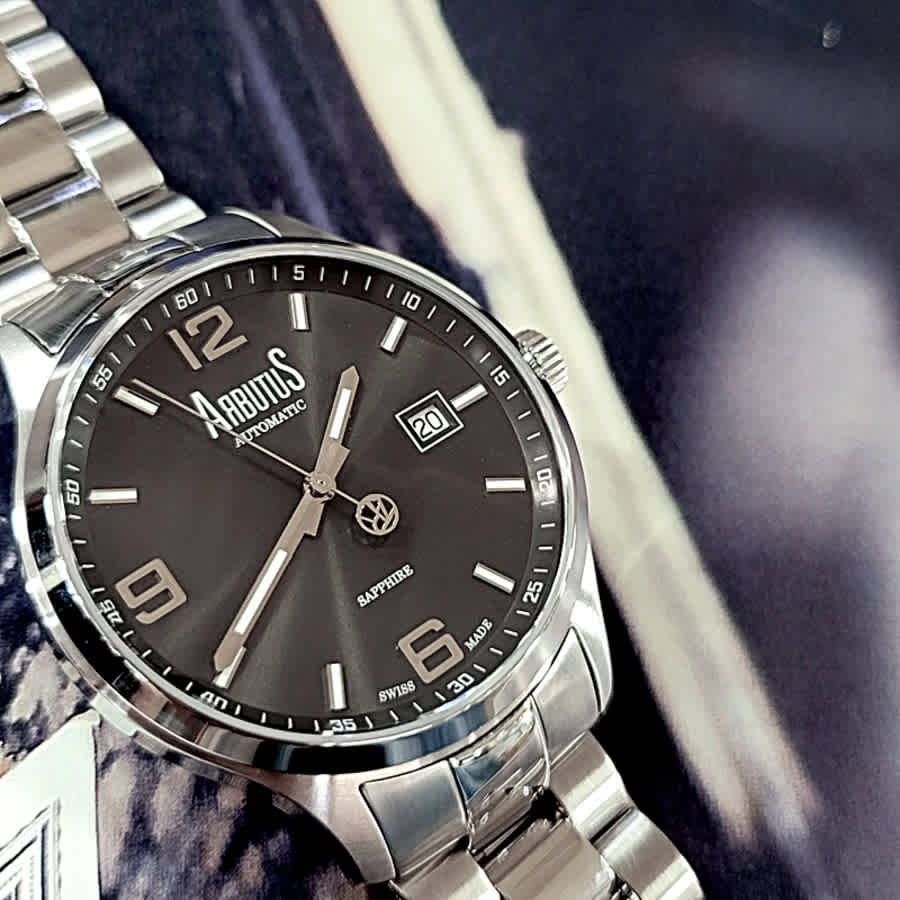 Arbutus Swiss-made Collection Automatic Black Dial Mens Watch ARS1613SBS