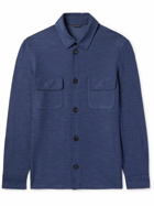 Loro Piana - Silk, Cotton and Linen-Blend Overshirt - Blue