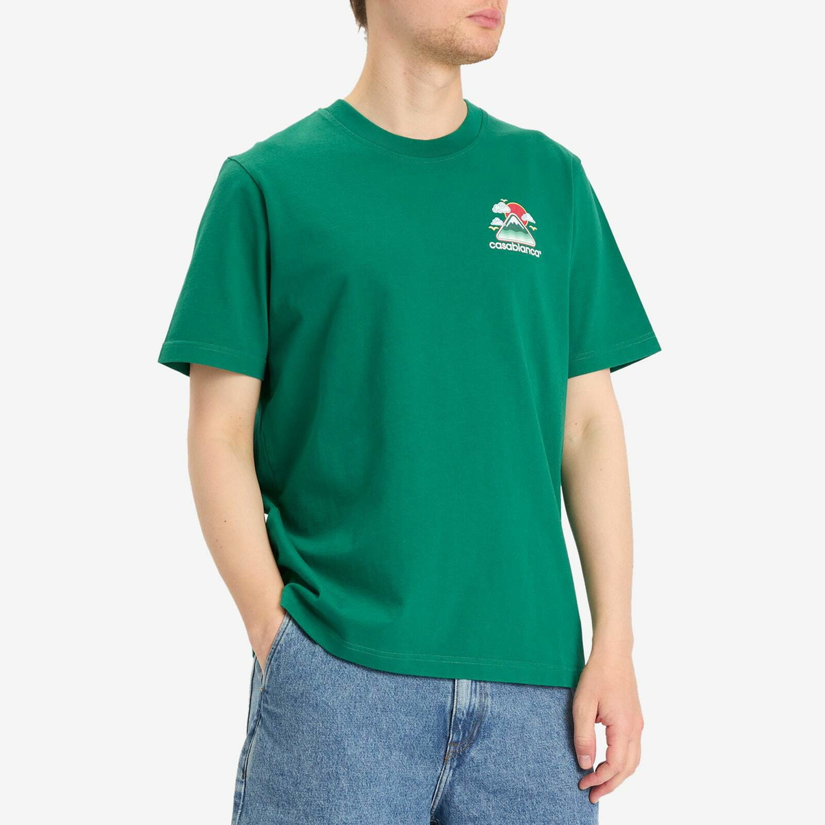 Casablanca Men's Montagne Ondulée Screen Printed T-Shirt in