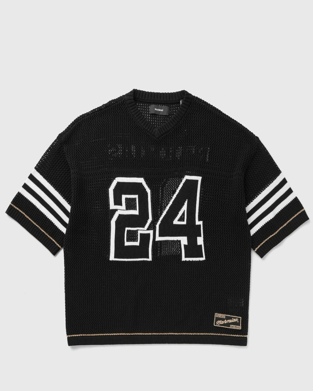 Nahmias Knit 24 Football Shirt Black Mens Jersey Nahmias