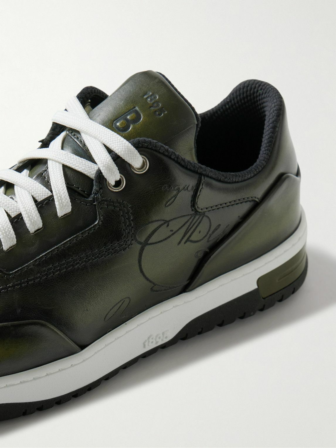 Berluti - Playoff Scritto Venezia Leather Sneakers - Black
