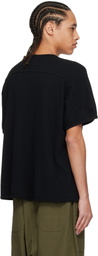 Jan-Jan Van Essche Black O-Project Waffle Oversized Sleeveless T-shirt
