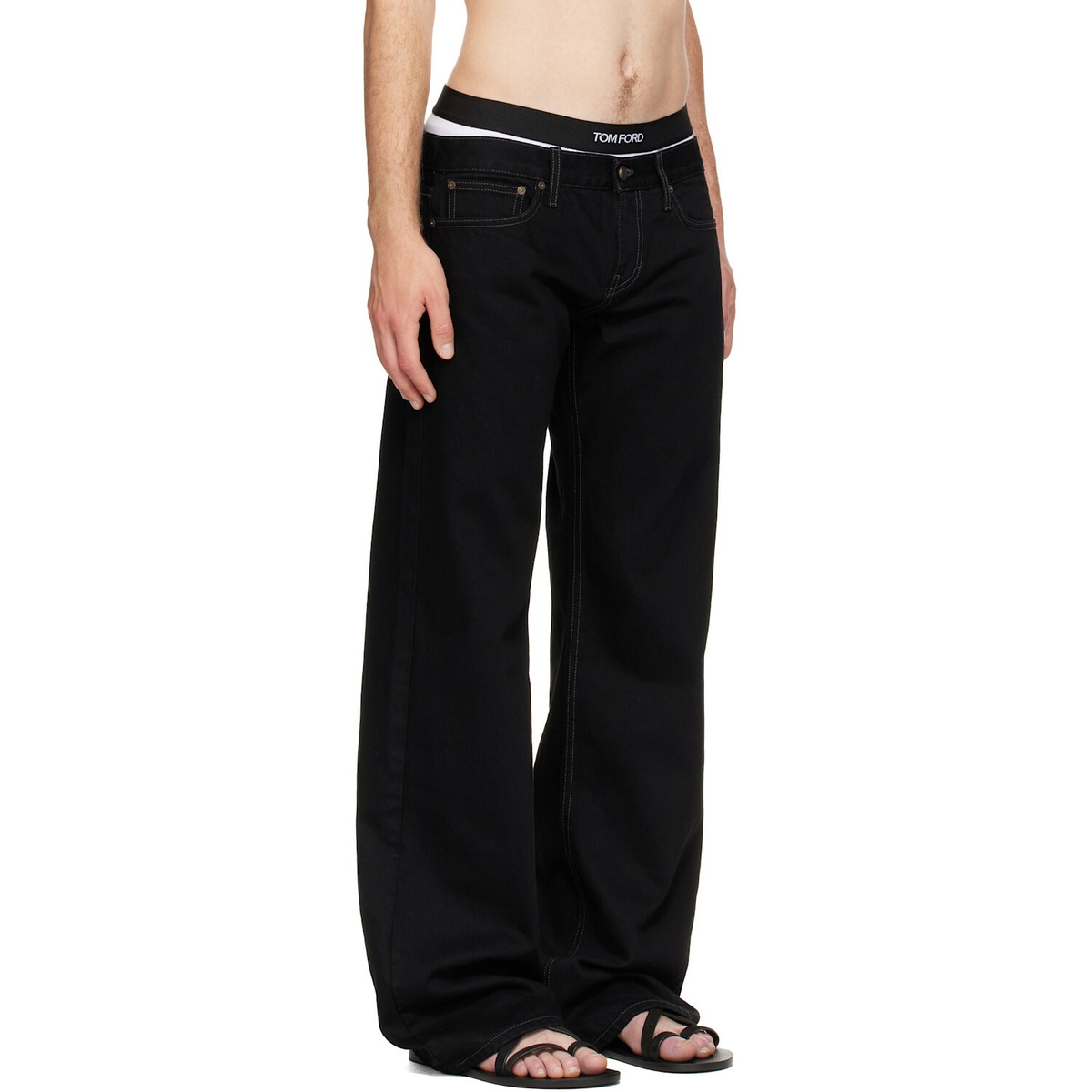 Raimundo Langlois Black Bootcut Jeans