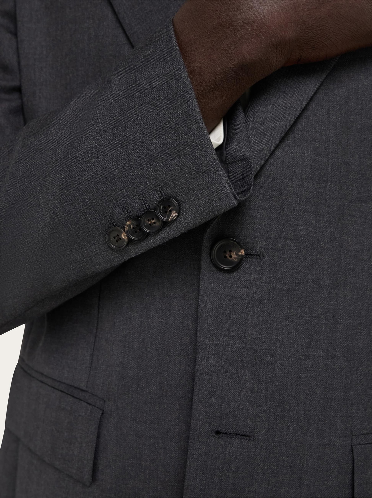 Ferragamo Mens Single-breasted pure wool blazer in Grey