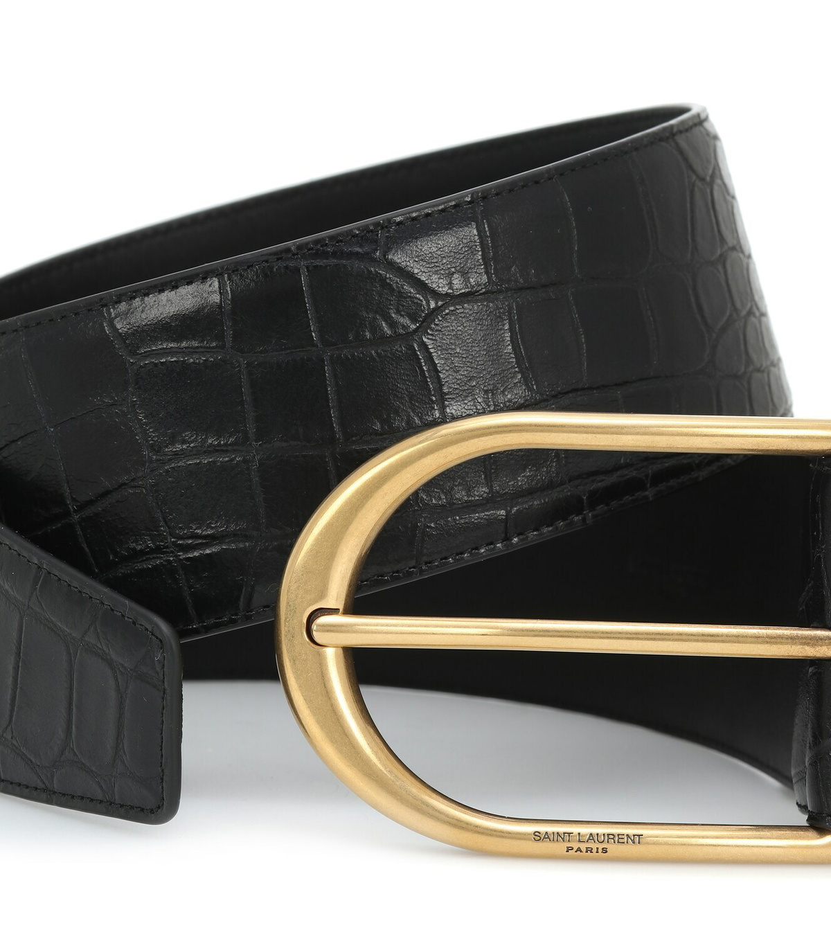 saint laurent croc belt