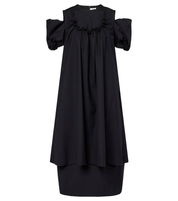 Photo: Noir Kei Ninomiya Cutout wool midi dress