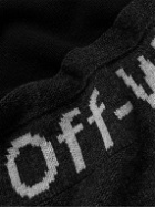 Off-White - Logo-Intarsia Colour-Block Wool Sweater - Black