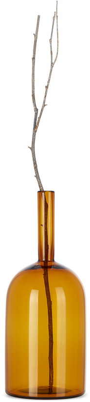 Photo: Nate Cotterman Yellow Small Flat Bottom Vase