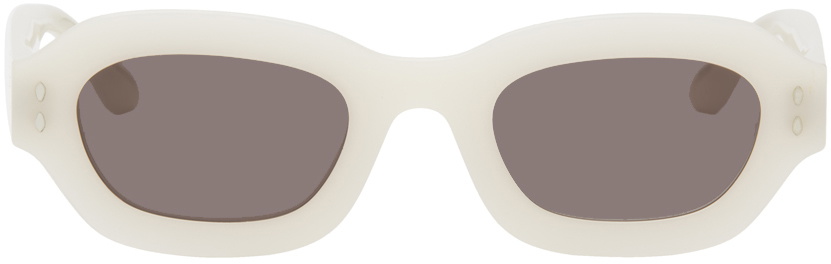Isabel Marant white oversized sunglasses Isabel Marant Off-White Slim Sunglasses Isabel Marant main image 4