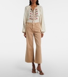 AG Jeans Saige cropped wide-leg jeans