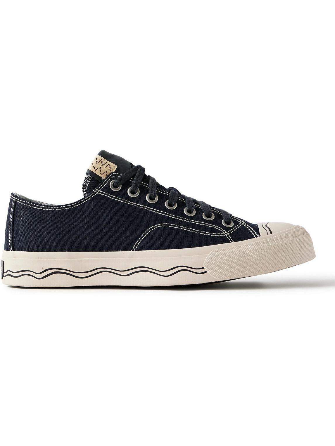 Visvim - Seeger Leather and Rubber-Trimmed Canvas Sneakers - Blue Visvim