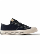 Visvim - Seeger Leather and Rubber-Trimmed Canvas Sneakers - Blue