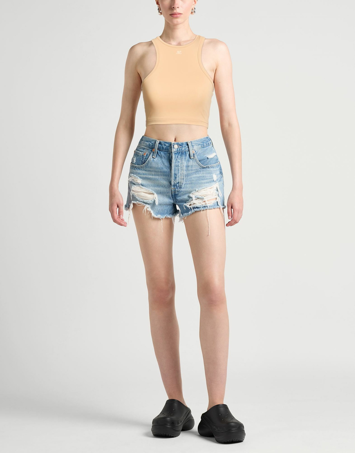 Courrèges Womens Top in Sand