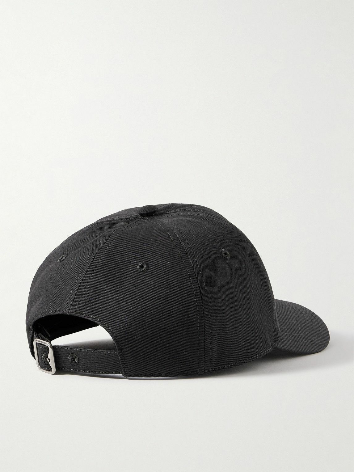Burberry - Appliquéd Cotton-Twill Baseball Cap - Gray