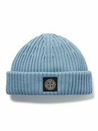 Stone Island - Logo-Appliquéd Ribbed Wool Beanie