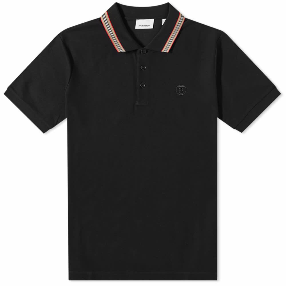 Burberry Men's Pierson Polo Shirt in Black Burberry