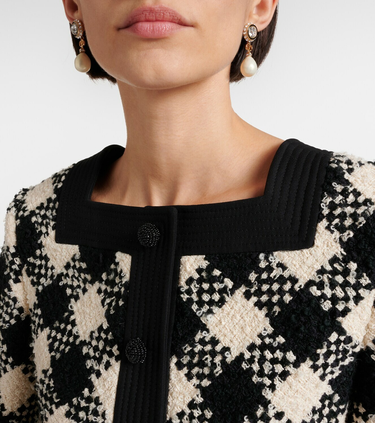 Valentino VLogo embellished drop earrings