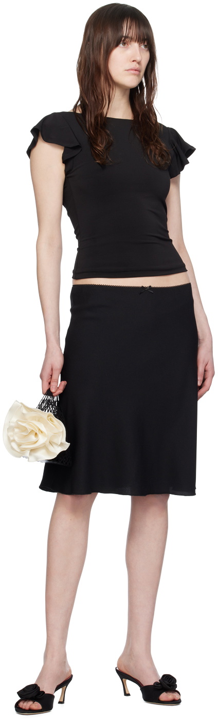 GUIZIO Black Soffiano T-Shirt