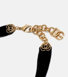 Dolce&Gabbana DG velvet choker
