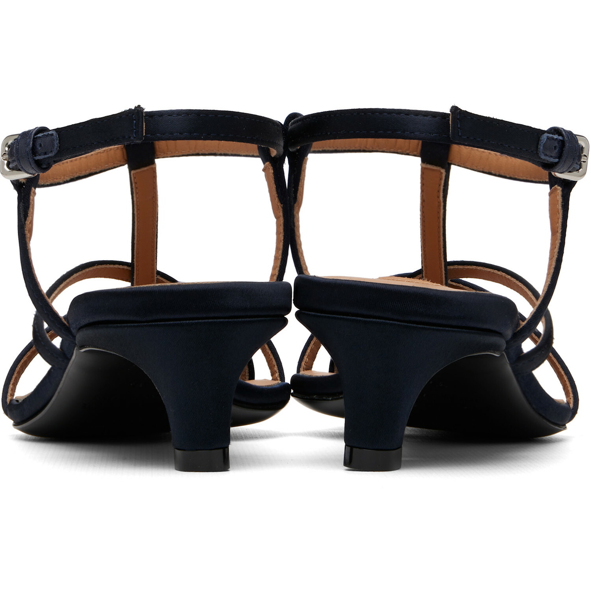 Jil Sander Navy Cage Low-Heel Sandals