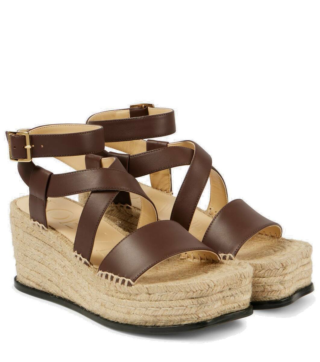 Loewe Paula's Ibiza Petal 80 espadrille wedges Loewe