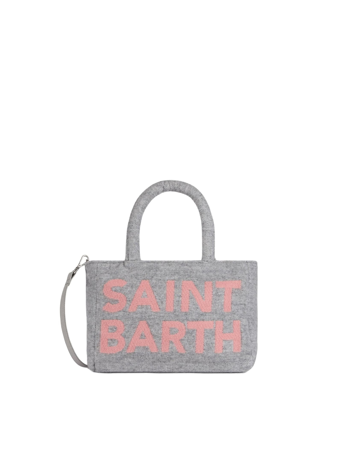 MC2 Saint Barth Soft Wooly Clarine Handbag With Jacquard Maxi Logo