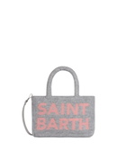 MC2 Saint Barth Soft Wooly Clarine Handbag With Jacquard Maxi Logo