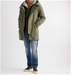 Yves Salomon - Cotton-Twill Parka with Detachable Ripstop and Shearling Liner - Green