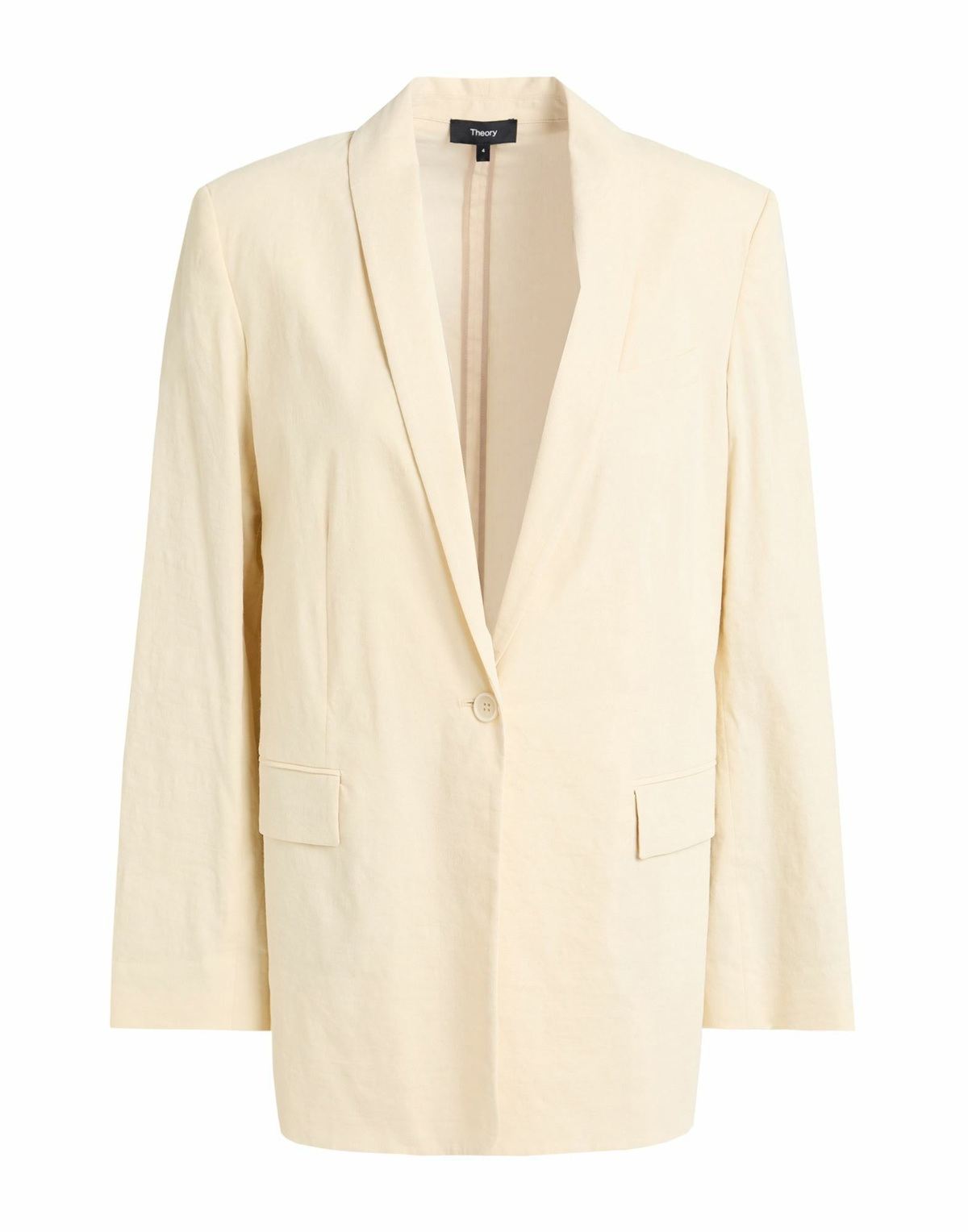 Theory Womens Blazer Pastel in Yellow