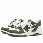 Off-White Men's Out Of Office Sneakers in White/Green