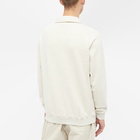 Beams Plus Men's Half Zip Crew Sweat in Oatmeal