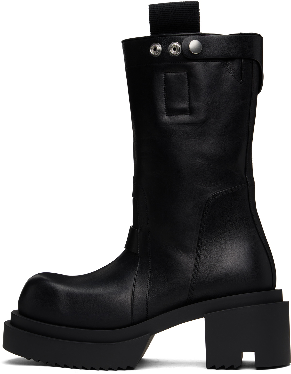 Rick Owens Black Hollywood Low Pull On Bogun Boots Rick Owens