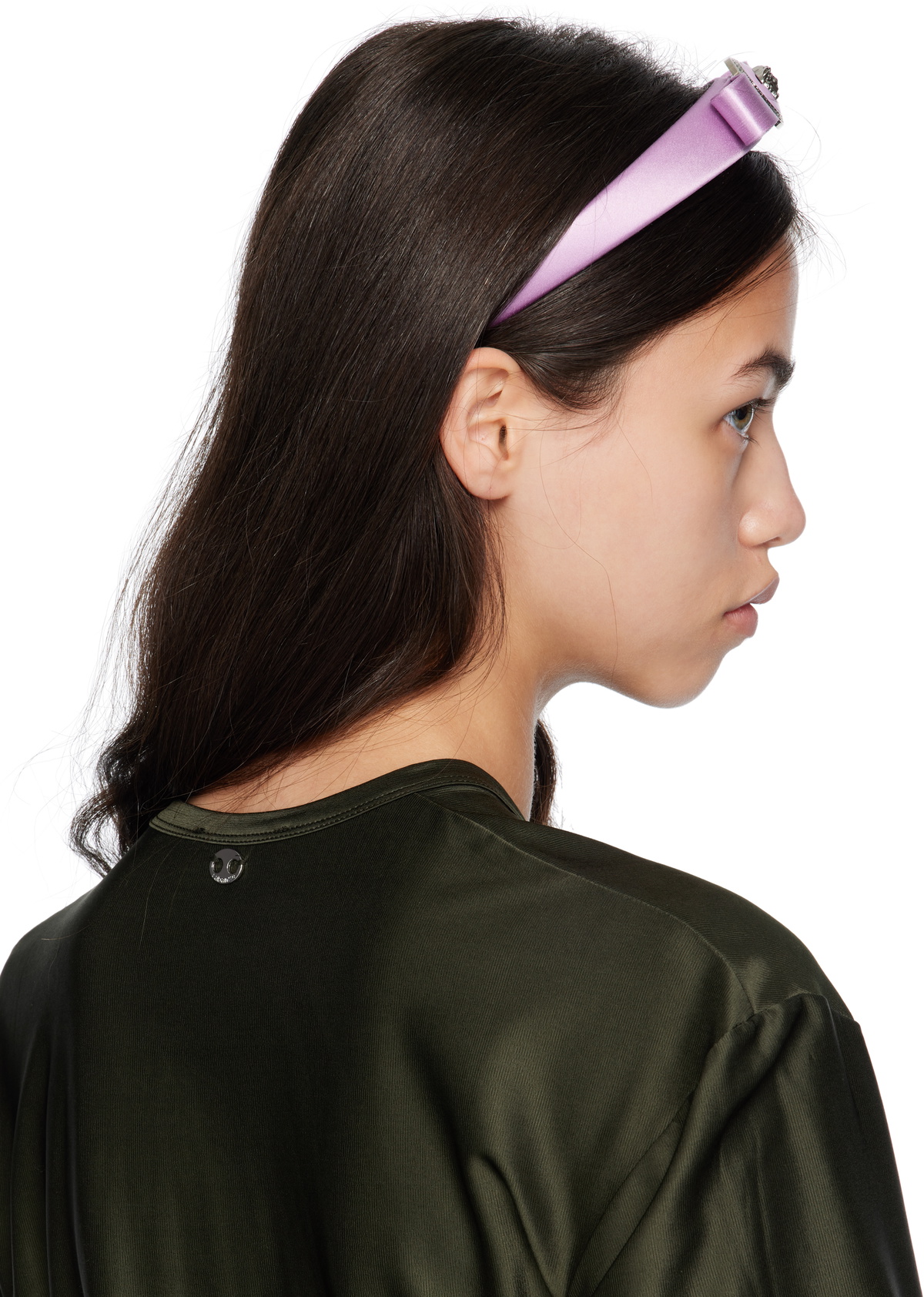 Versace Purple Gianni Ribbon Headband