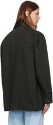 Nanushka Black Beaux Denim Jacket