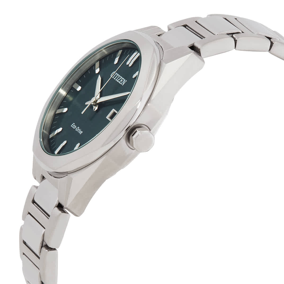 Citizen Octangle Eco-Drive Green Dial Unisex Watch BM7620-83X